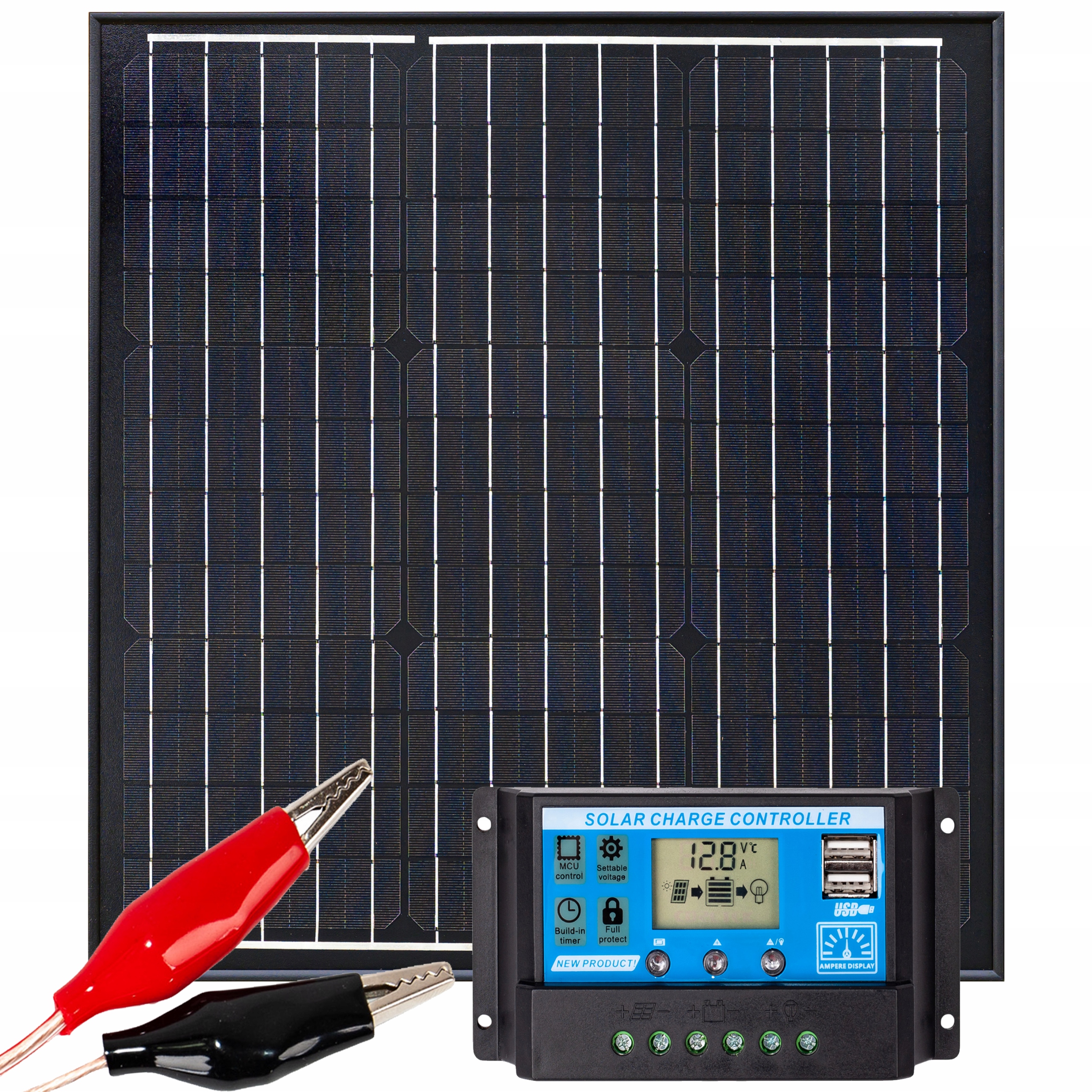 

Panel Solarny Bateria Słoneczna 40W 12V Regulator