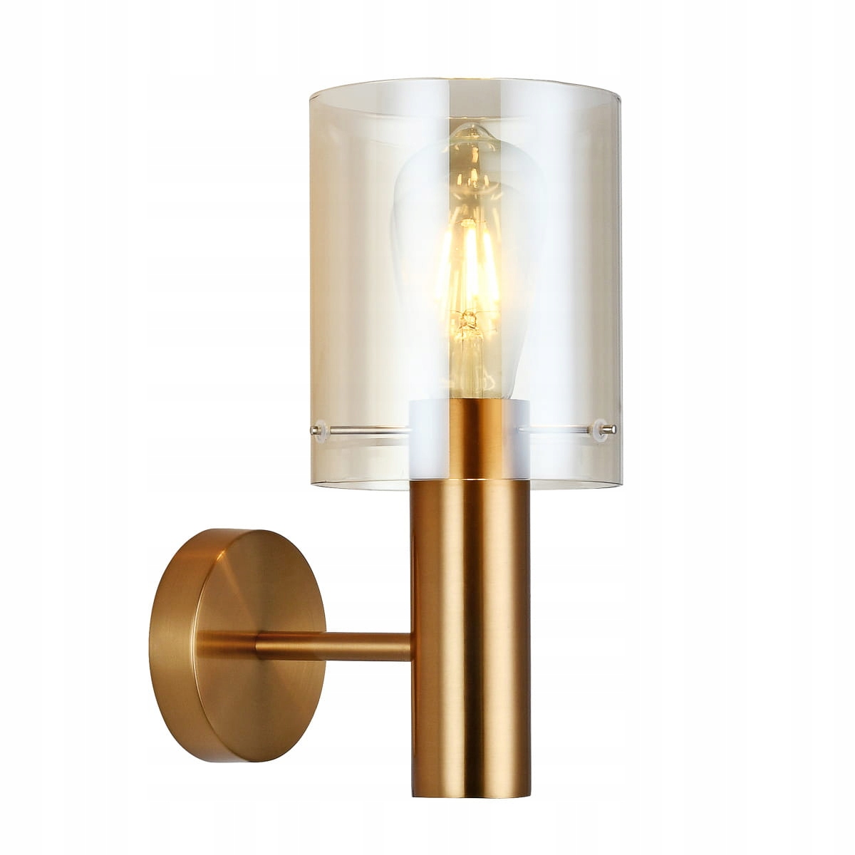 Italux Nástěnné svítidlo Sardo Led E27 Moderní mosaz 40W Amber IP20