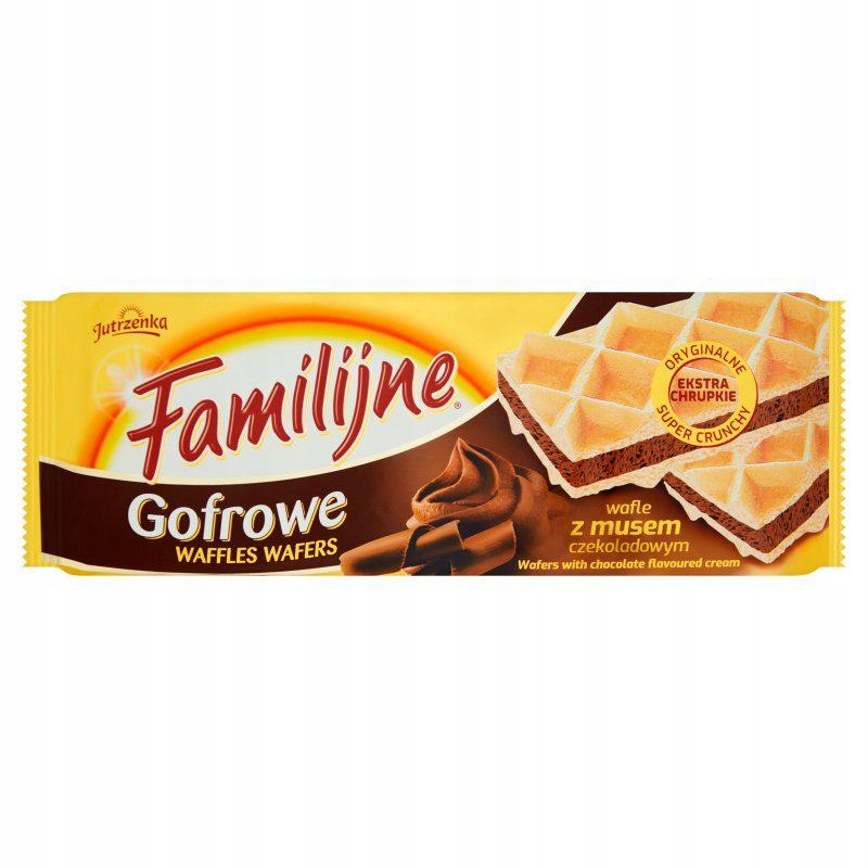 24 Sztuki Jutrzenka Wafelki 140G Familijne Gofrowe Czekolada