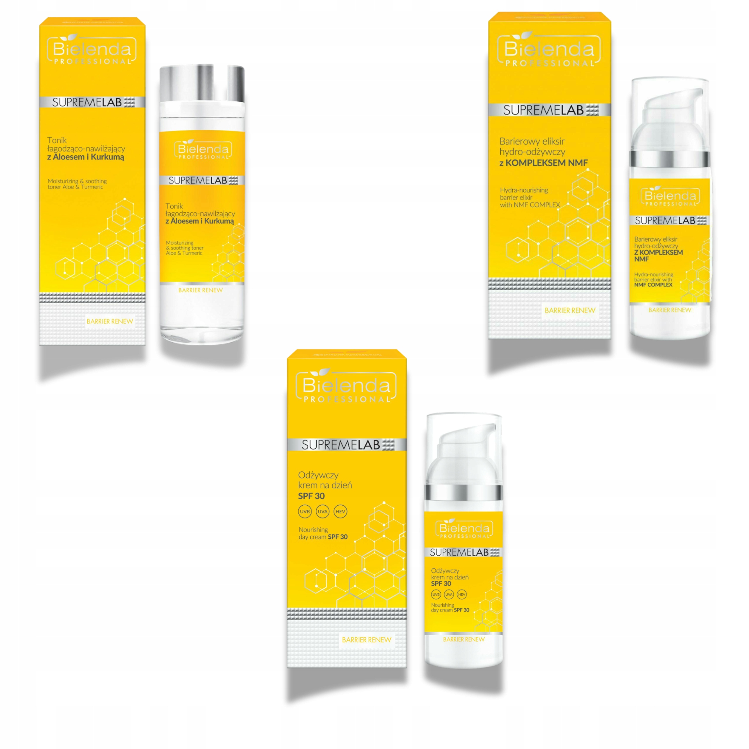 Bielenda Barrier Renew Pielęgnacja Twarzy na Dzień Krem Eliksir Tonik