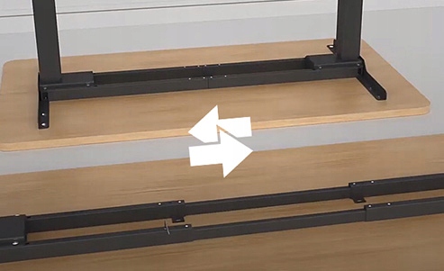 Elektryczny Stelaż Biurkowy z Regulacją WysokoścI Spacetronik SPE-226AW Głębokość mebla 80 cm