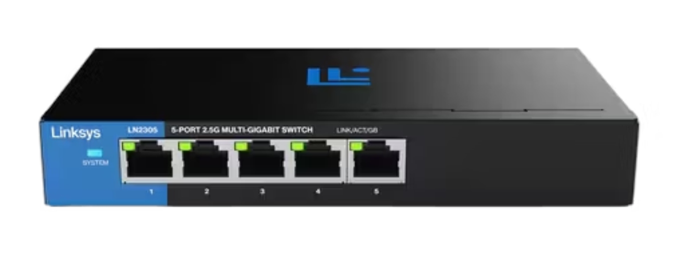 Przełącznik sieciowy Linksys Multi-Gig 2.5G Unmanaged 5-Port Switch LN2305