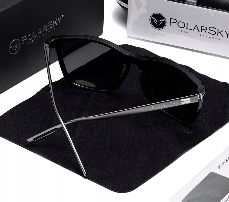 Okulary przeciwsłoneczne aluminiowe UV400 PolarSky w zestawie — 14
