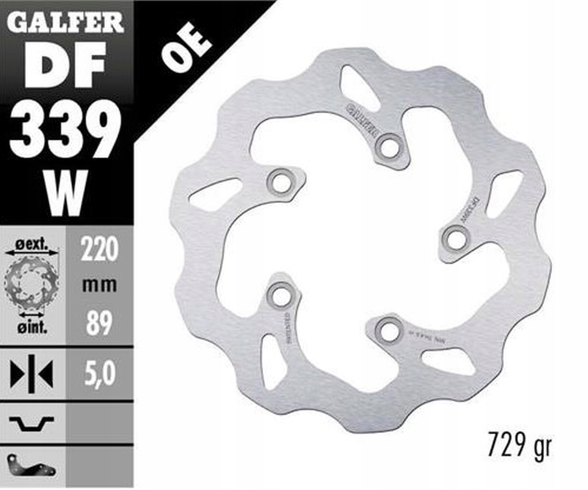 Galfer Brzdový Kotúč Zadný Suzuki Sv 650S '03-'06 Sv 1000 '03- Tl 1000S/