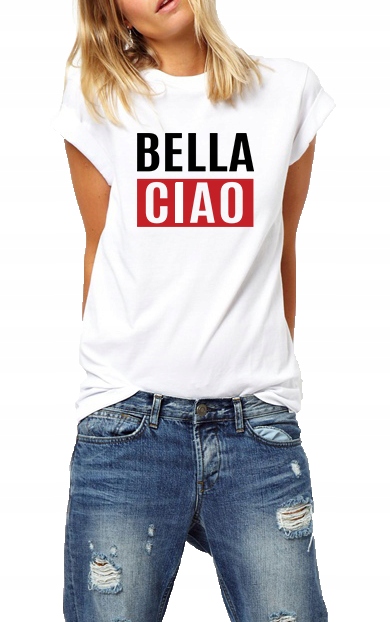 

Bella Ciao Koszulka Damska Dom z Papieru - Xs