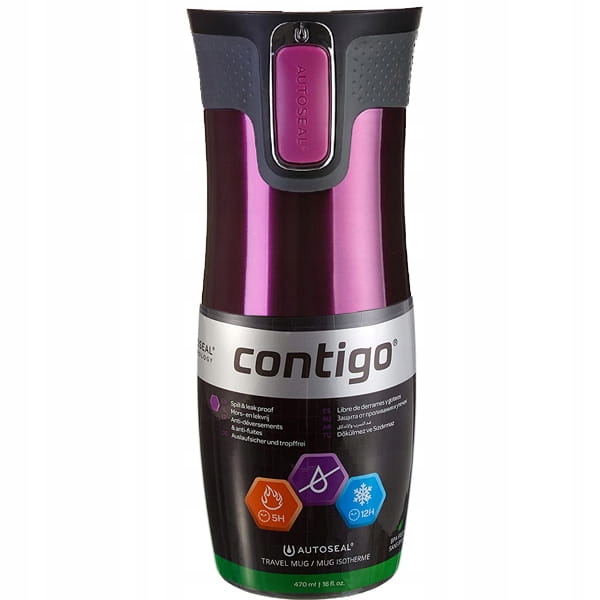 Contigo West Loop 2.0 470ML Kubek Termiczny Malinowy Oryginał