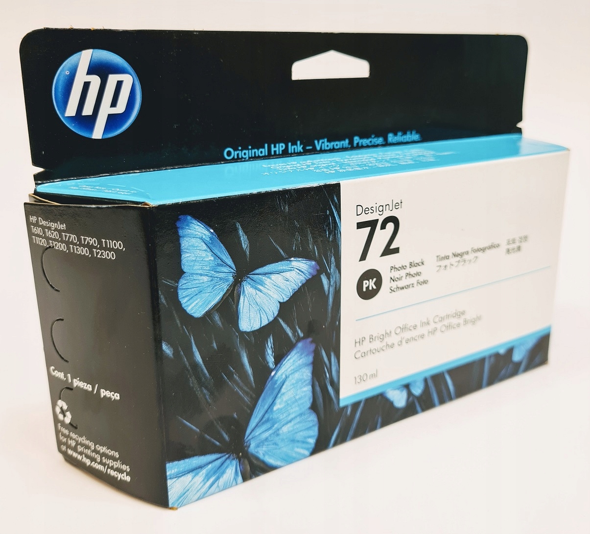 Atramentová náplň Hp 72 Photo Black C9370A 130 ml Hp T610 T770 T1100 Originál