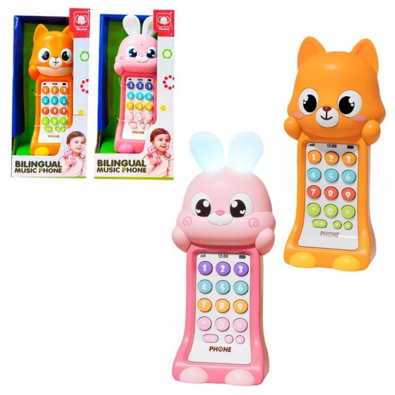 TELEFON MUZYCZNY DLA MALUCHA 2 WZORY