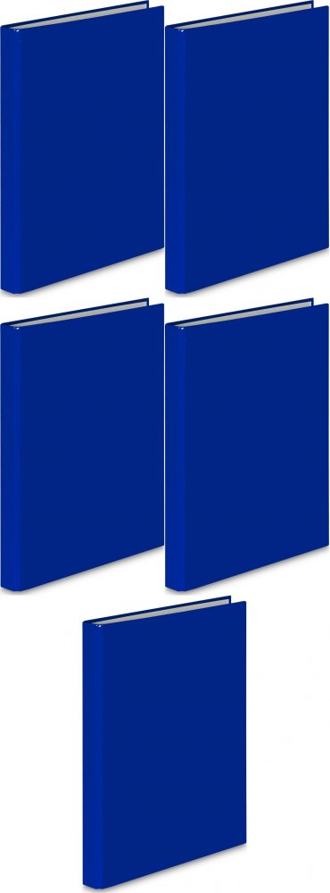 Segregator A4 25mm granatowy VauPe 4-ringowy wąski biurowy na dokumenty x5