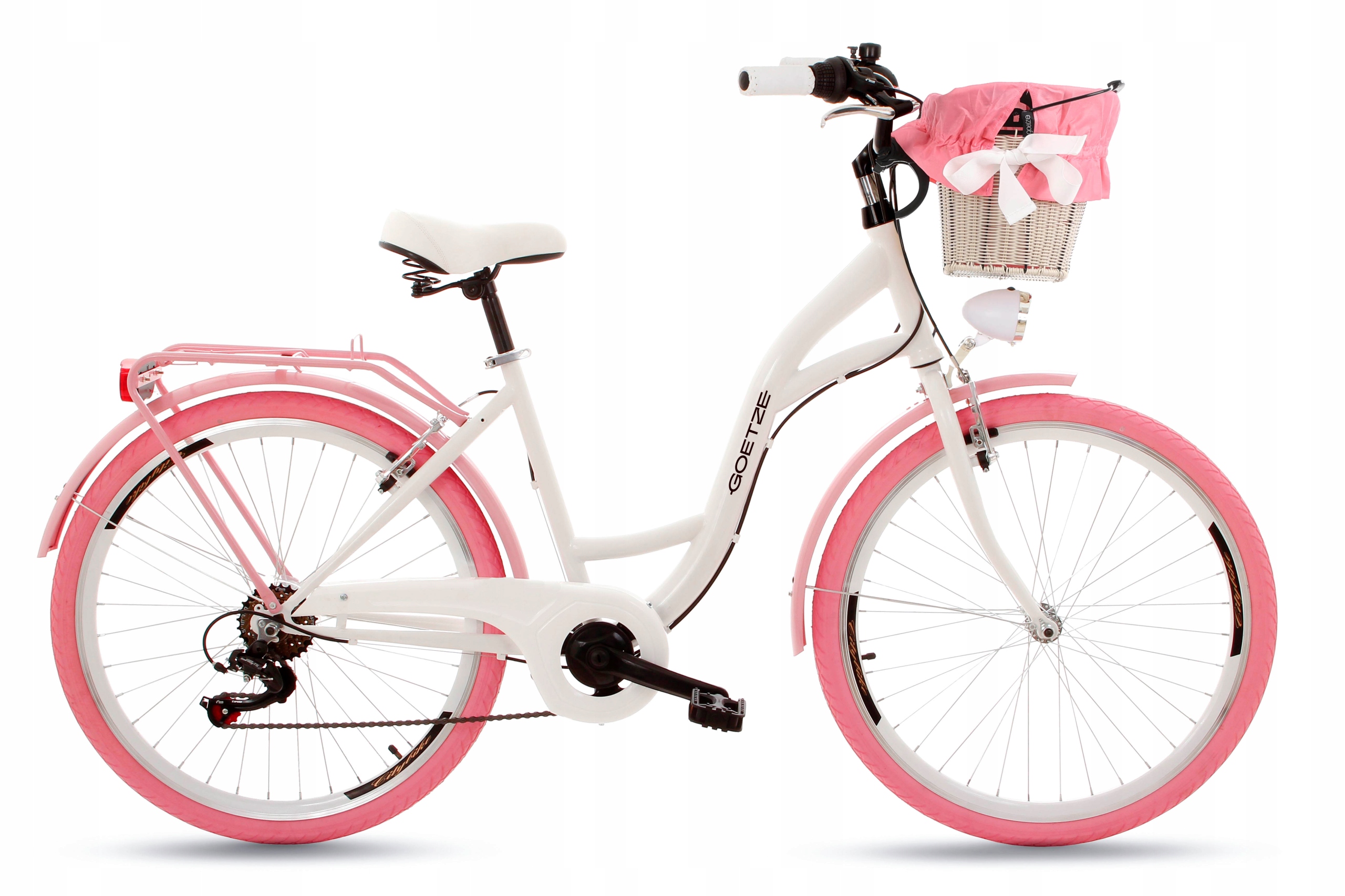 Damski Rower Miejski Goetze 26 Lekki Damka Shimano Kosz