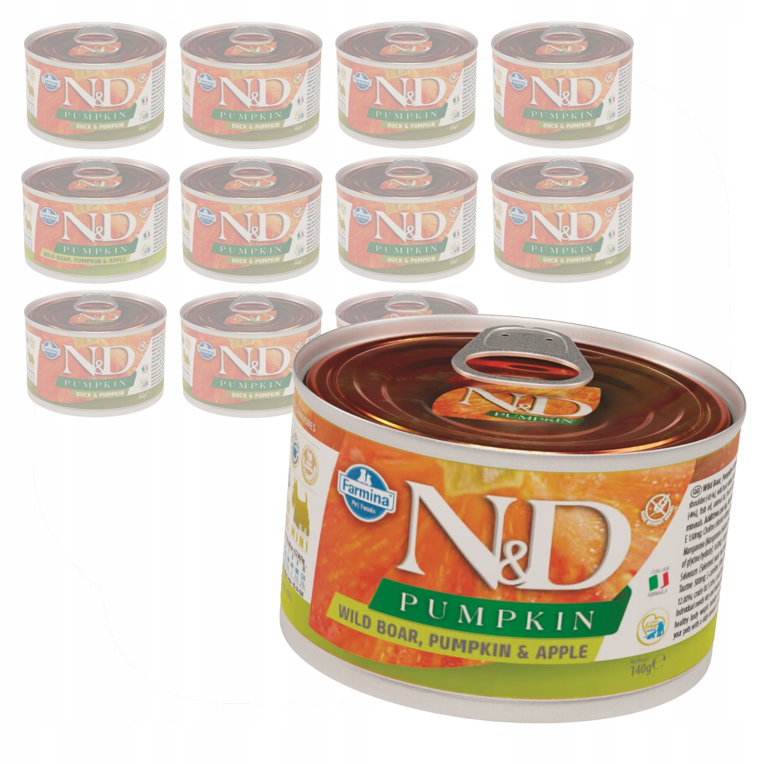Levně Farmina N&d Dog Duck Pumpkin 12x140g Vlhké Krmivo pro psy Kachna a dýně