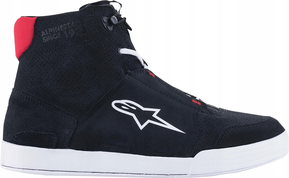Motocyklové topánky Alpinestars Chrome Čierna/Biela/Červená 43.5