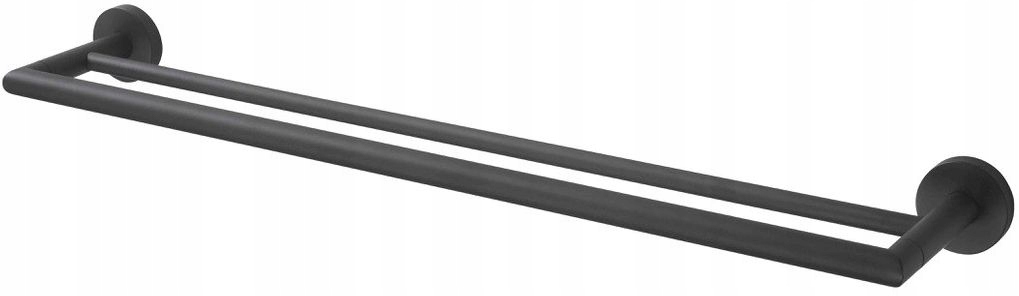 Koupelnový věšák reling černý 65 cm Stella 07120