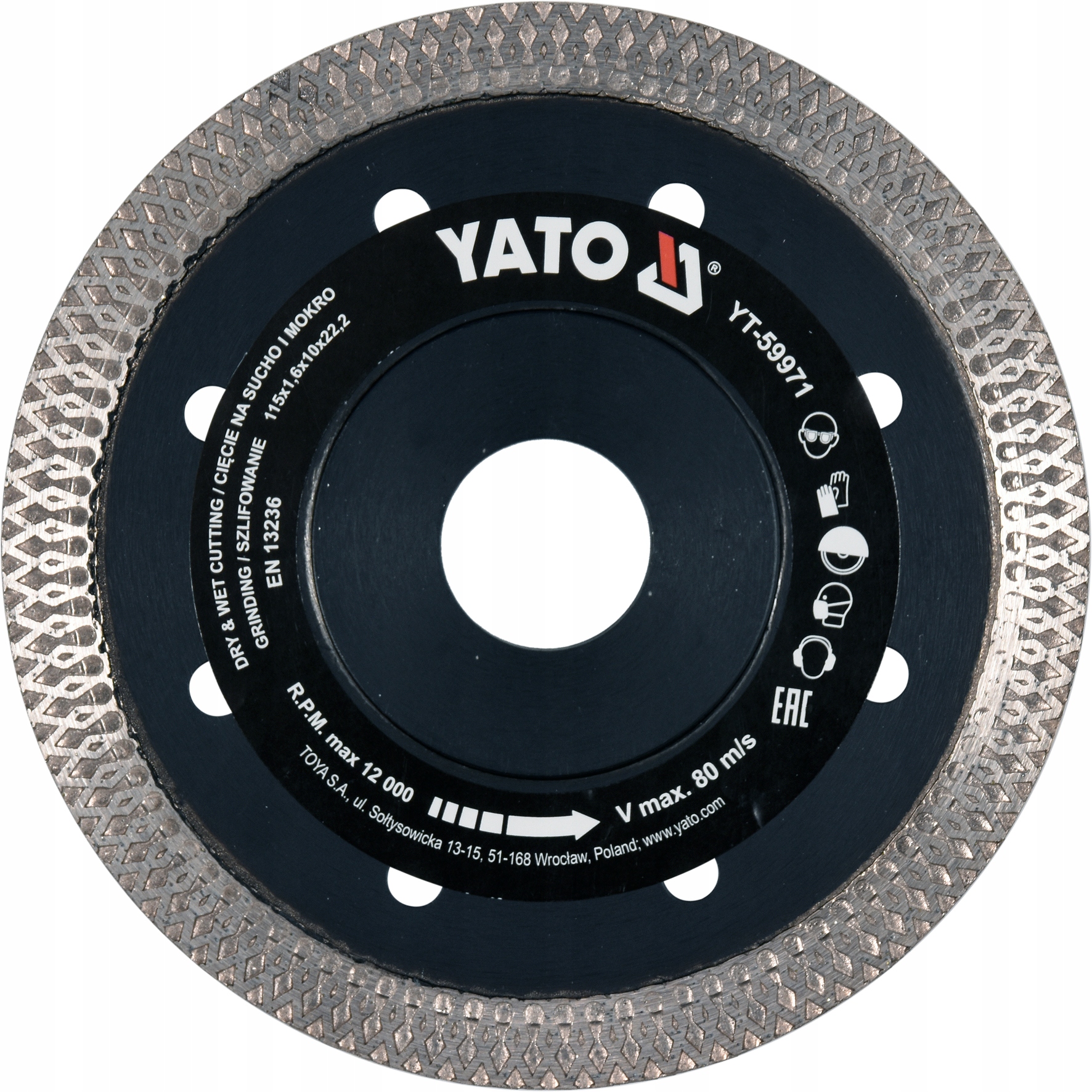 

Yato Tarcza Diamentowa Do Gresu Fazowanie 115mm