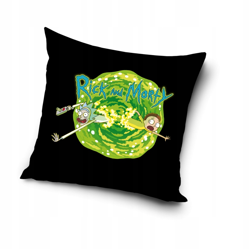 poszewka młodzieżowa 40x40 RICK and MORTY czarna