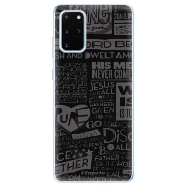 Silikonowe etui iSaprio Tekst 01 do Samsung Galaxy S20+