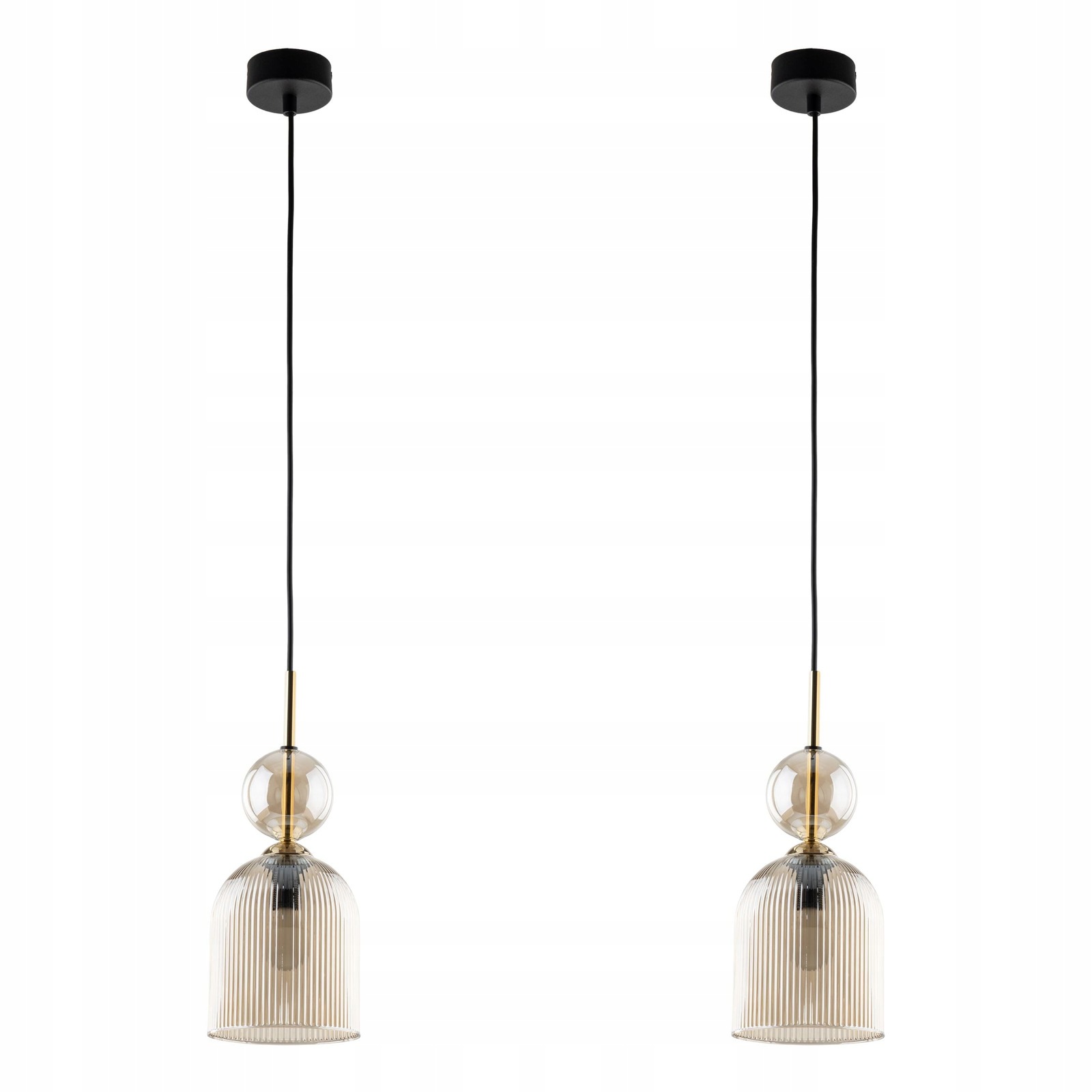 Tk Lighting Sada 2x Převis Stropní Svítidlo Kov Oranžová E14 pro