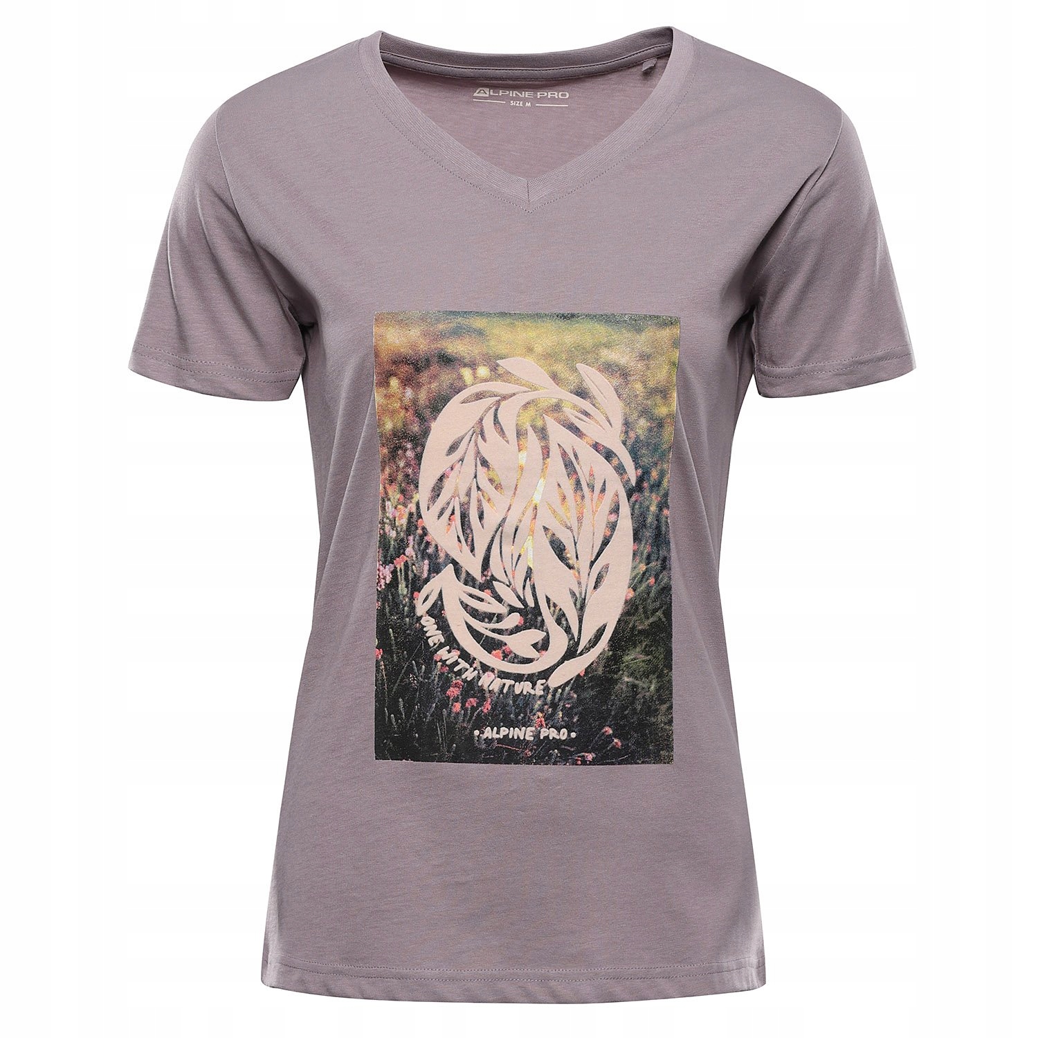 Koszulka damska bawełniana Alpine Pro Dorena k.fioletowy r.M