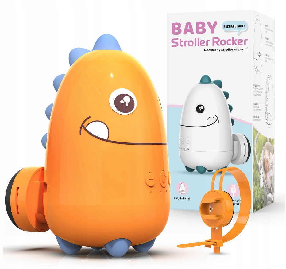 Automatyczny bujak do wózka kołyska baby stroller rocker Usb-c Timer 25dB
