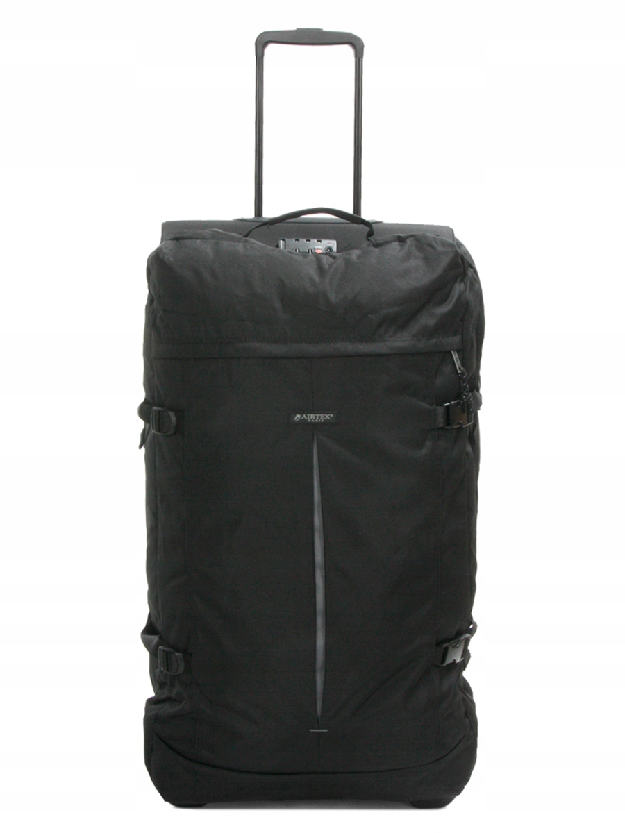 Duża torba podróżna walizka na 2 kółkach materiałowa miękka Tsa 80l