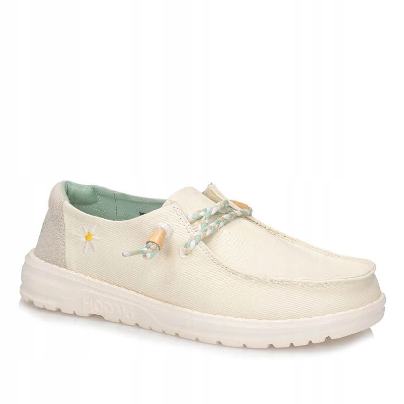 Pohodlné textilní polobotky Hodaki Bora Hippie béžové