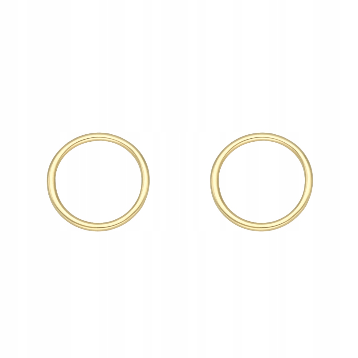 Náušnice kruhy stříbro pozlacené