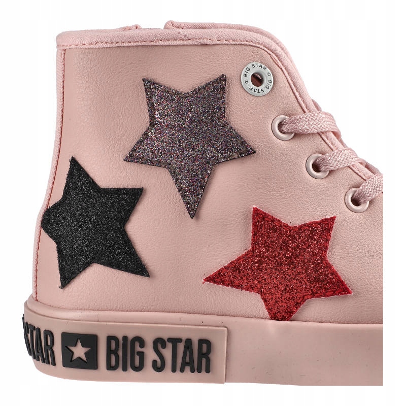 Różowe Sneakersy Big Star Dziecięce Modne Buty Bohater brak