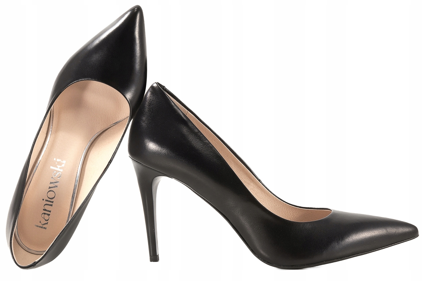 Kaniowski K-100/01 Dámské Lodičky Kožené Černé 40