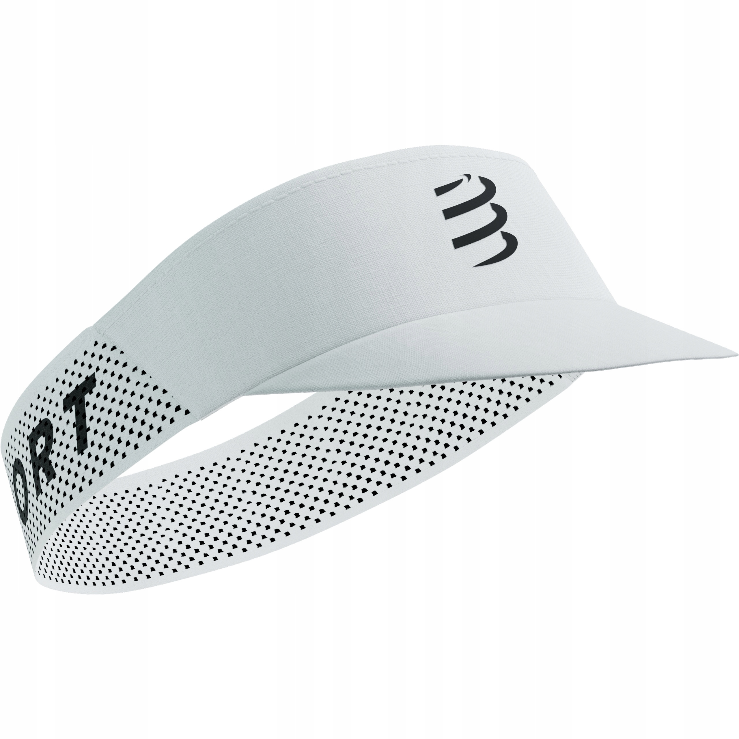 Daszek do Biegania Compressport Pro Racing Visor Biały Lekki Uniwersalny