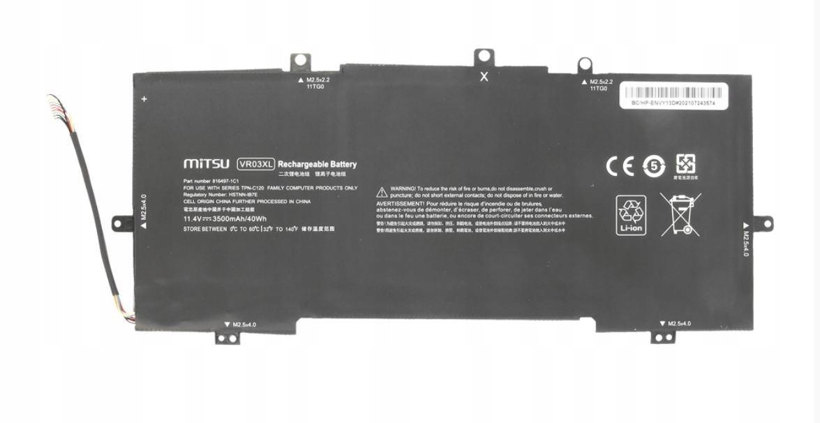 Bateria do Hp Envy 13-D 3500 mAh 40 Wh 11.4V