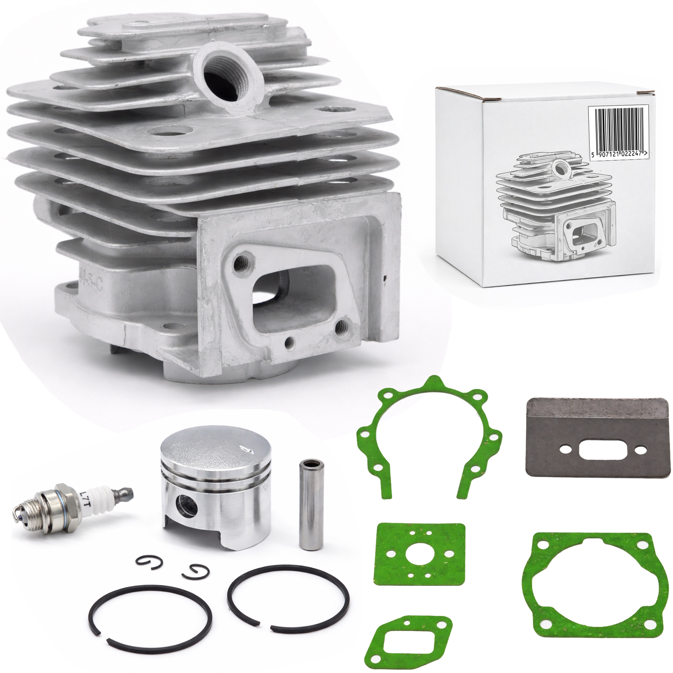 ZESTAW NAPRAWCZY CYLINDER DO KOSY SPALINOWEJ 40MM + USZCZELKI ŚWIECA