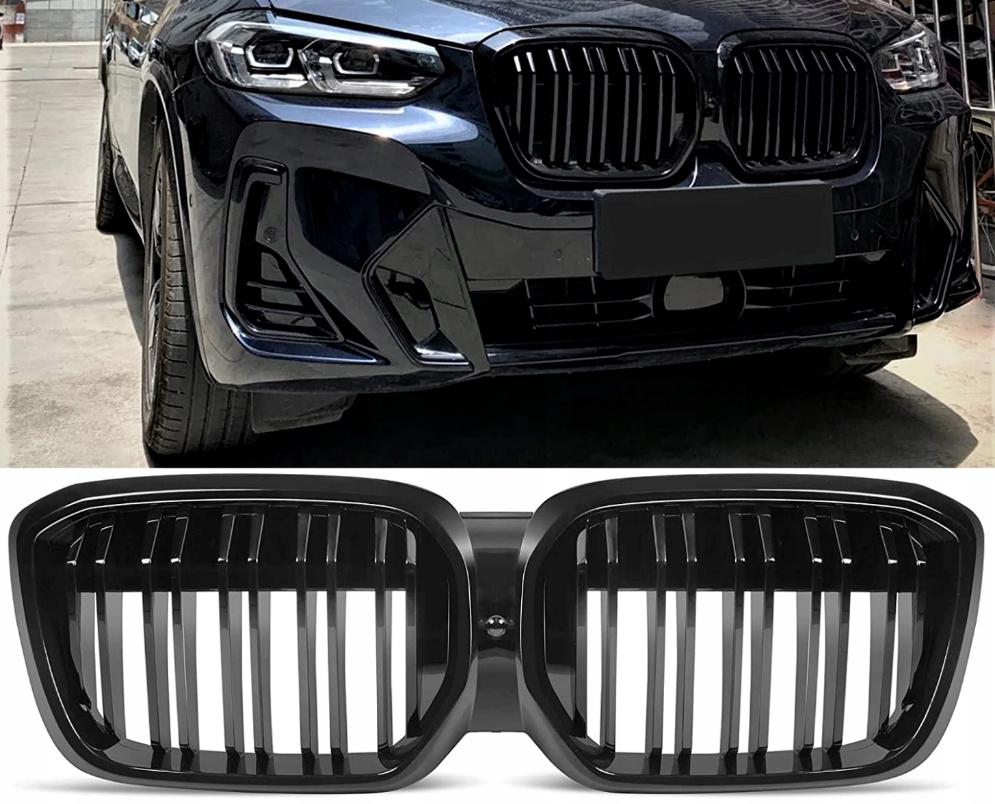 Predná Mriežka Nárazníka Gril Bmw iX3 G08 Čierny Lesk