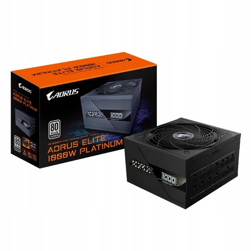 Gigabyte zdroj AE1000PM PG5, 1000W, 80+ Platinum, 120mm fan, černá Gp…