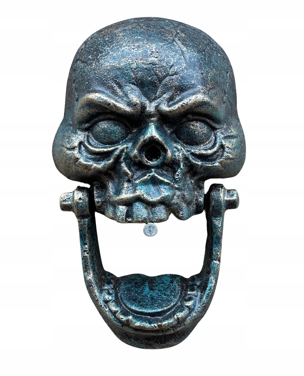 CZASZKA KOŁATKA DO DRZWI Z ŻELIWA