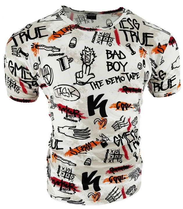 

Koszulka T-Shirt Męski Biała Cool Street XXL 2XL
