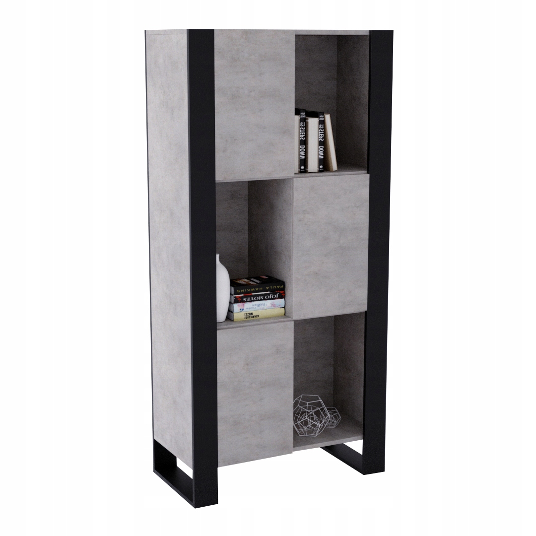 Skříňka skříň vitrína komoda Karo loft retro beton