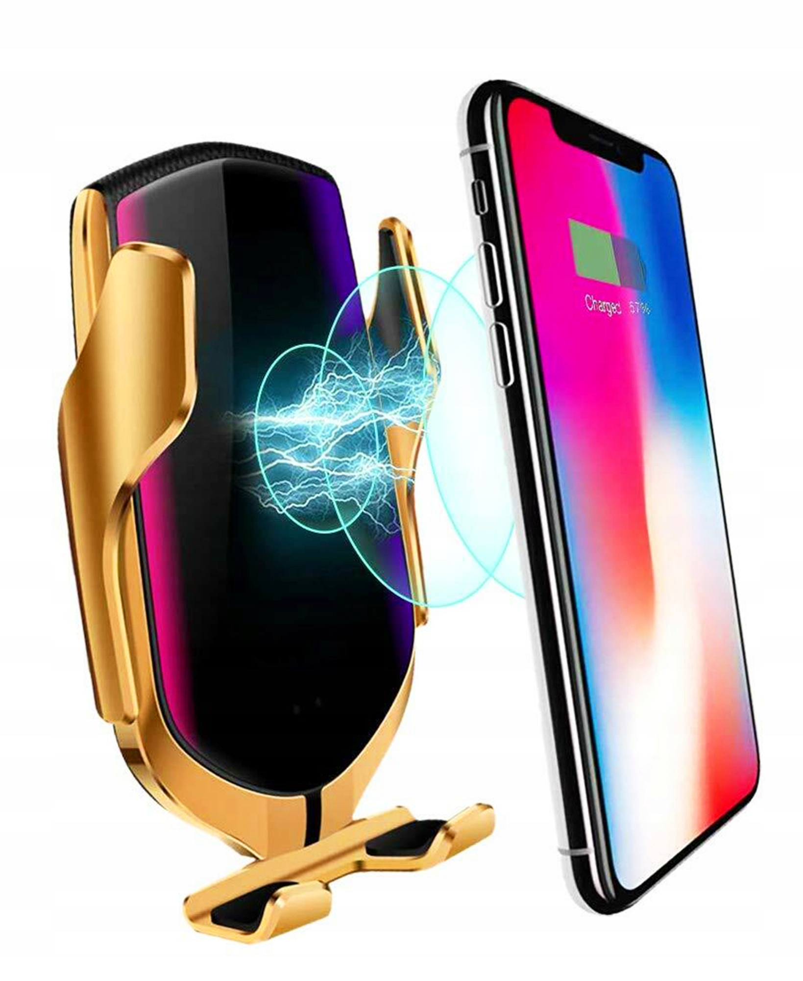 

Uchwyt Samochodowy z Ładowarką Bezprzewodową Qi