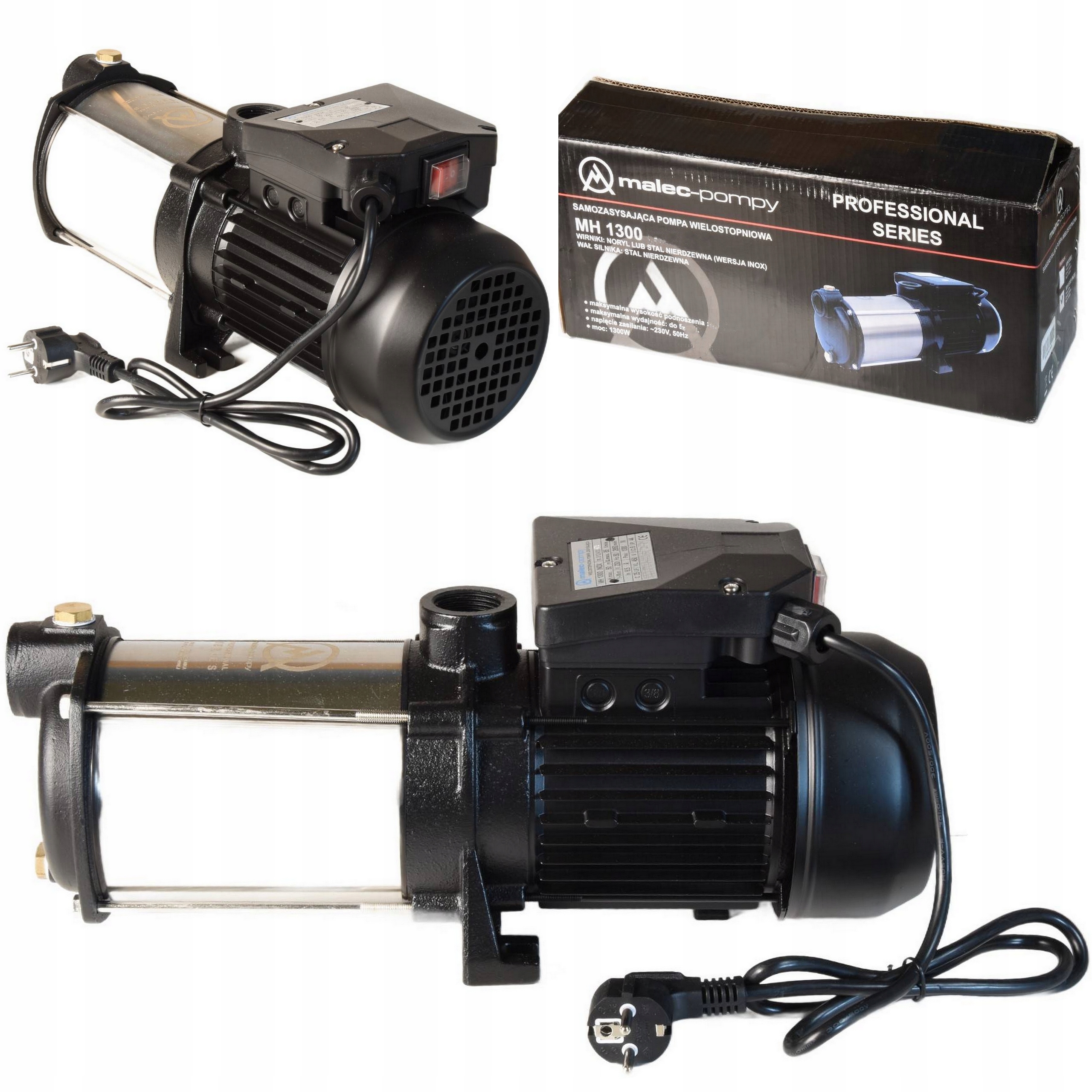 Pompa Hydroforowa Mh 1300 Mhi malec Powierzchowna Do Wody Wydajna 5520 L/h