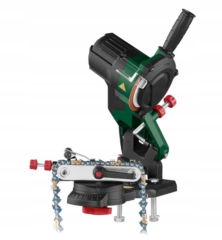 PARKSIDE PSG 85 C2 Ostrzałka do łańcuchów regulacja z podświetleniem LED Wewnętrzna średnica tarczy 22 mm