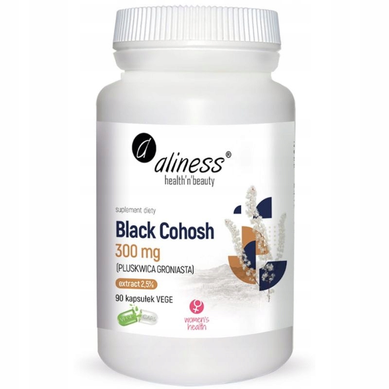

Aliness Black Cohosh 300mg Pluskwica Groniasta 90K