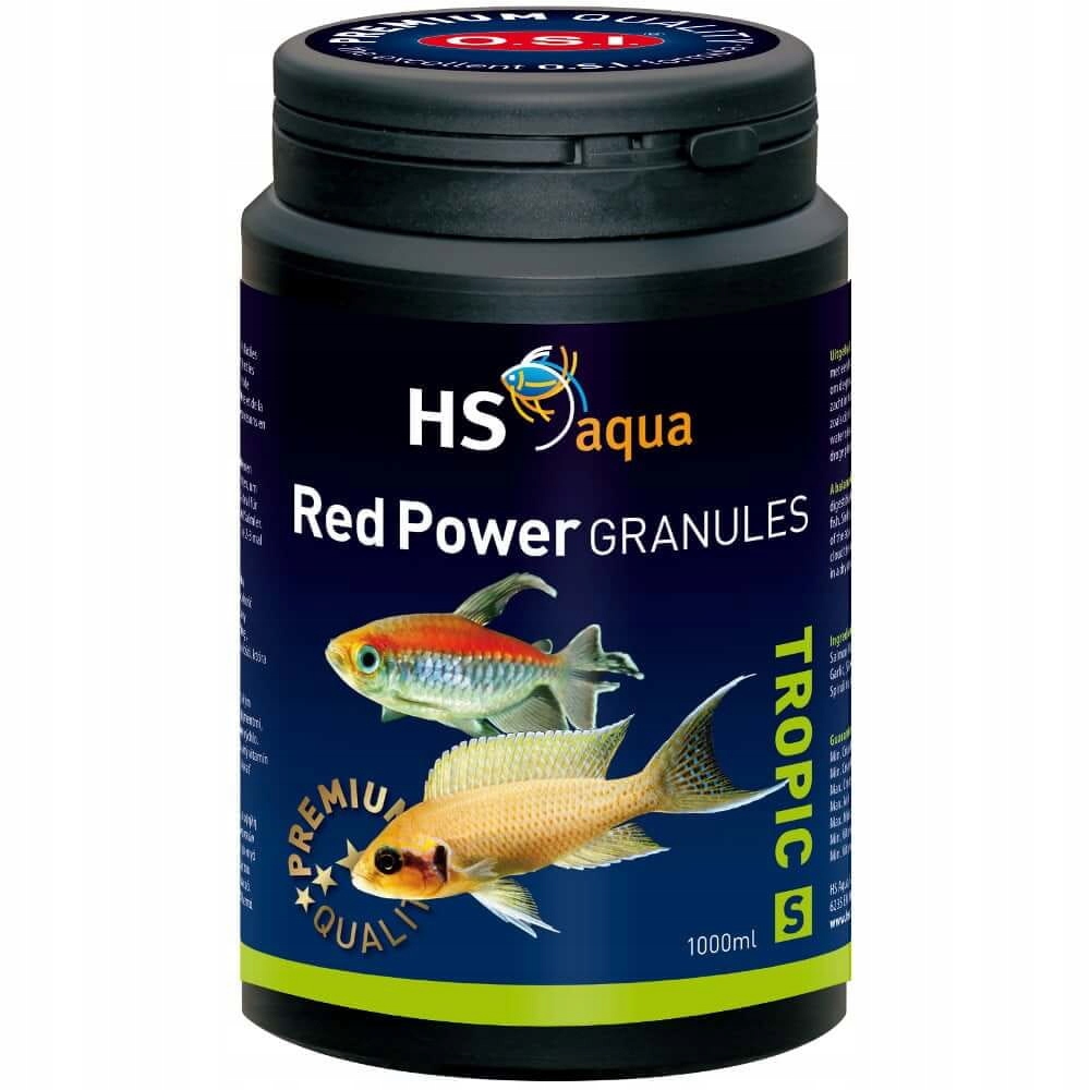 Osi Hs Aqua Red Power Granulát Velikost S 1000 ML 400 g Krmivo Pro Ryby barva