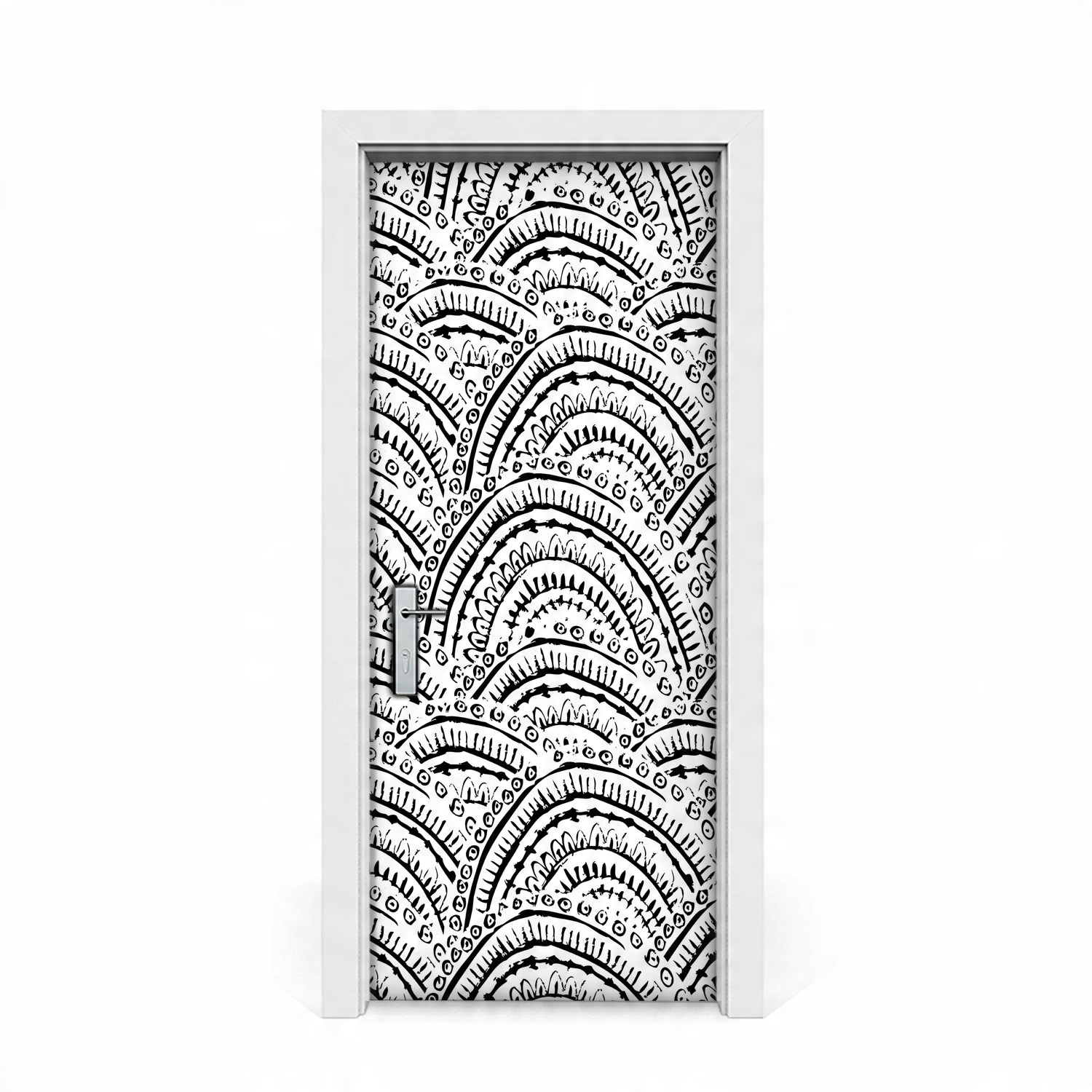 

Fototapeta naklejka drzwi Rysowany wzór 85x205