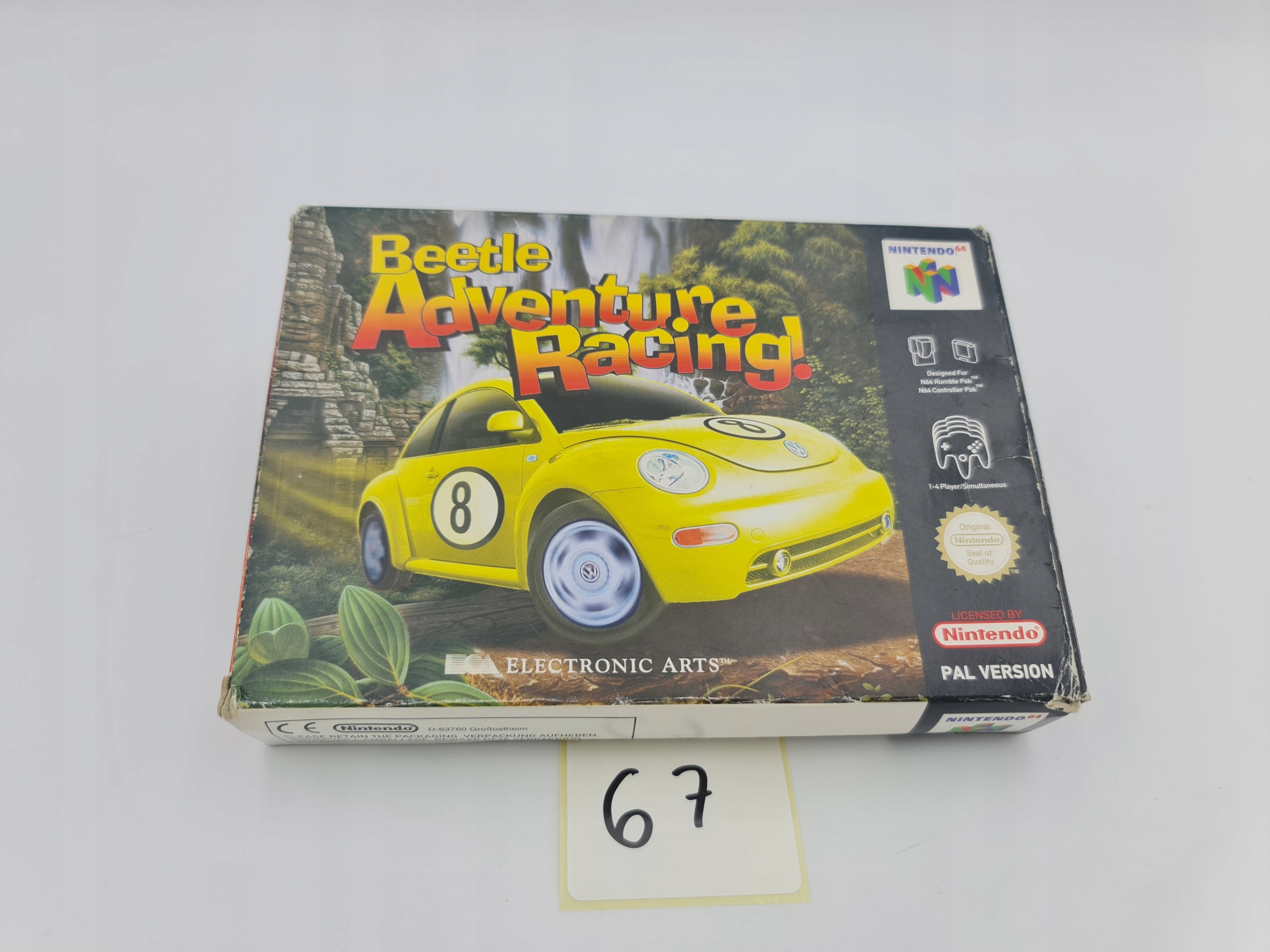 NINTENDO 64 BEETLE ADVENTURE RACING KARTON BOX Tematyka gry akcji