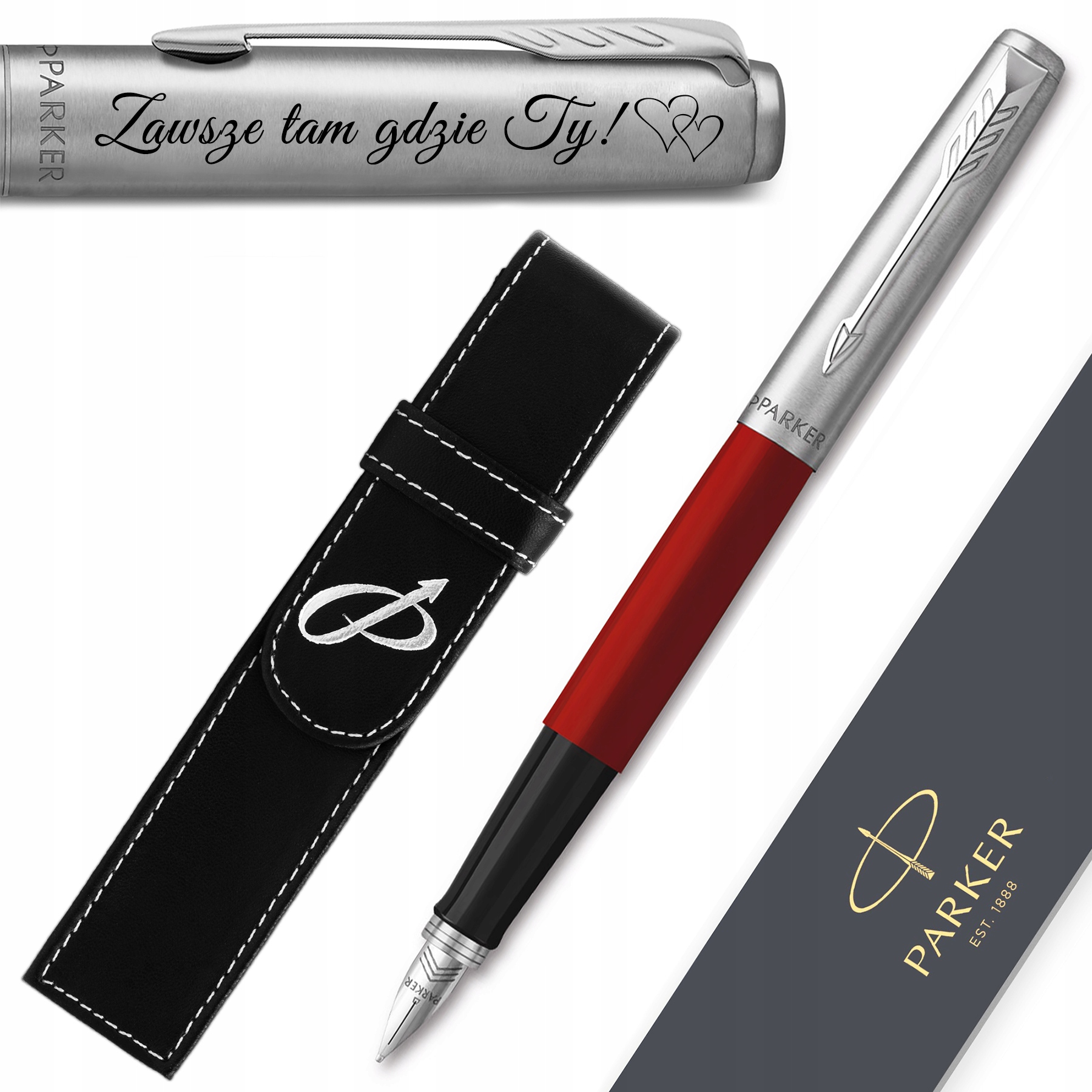 

Pióro wieczne Parker Jotter Czerwone Grawer Etui