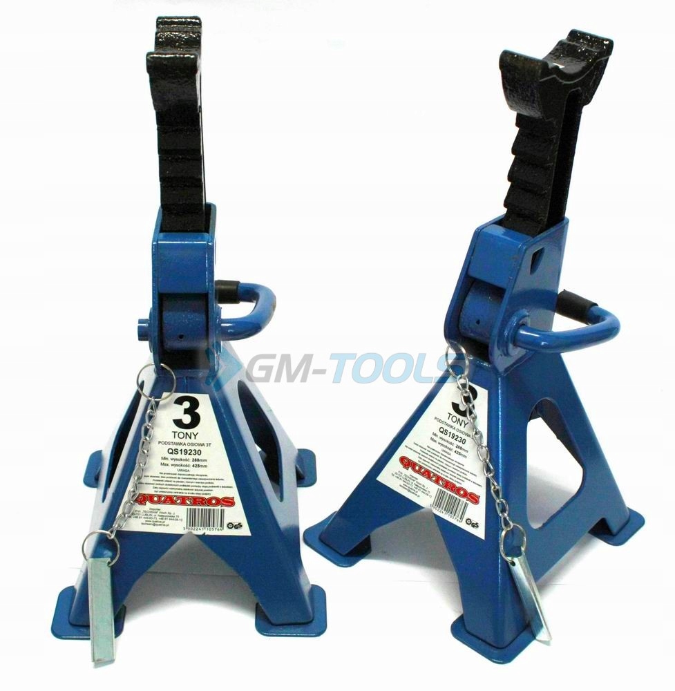 KOBYLKI PODPORY PODSTAWKI STOJAKI 3 TONY 2 SZT Weight with packaging 8 kg
