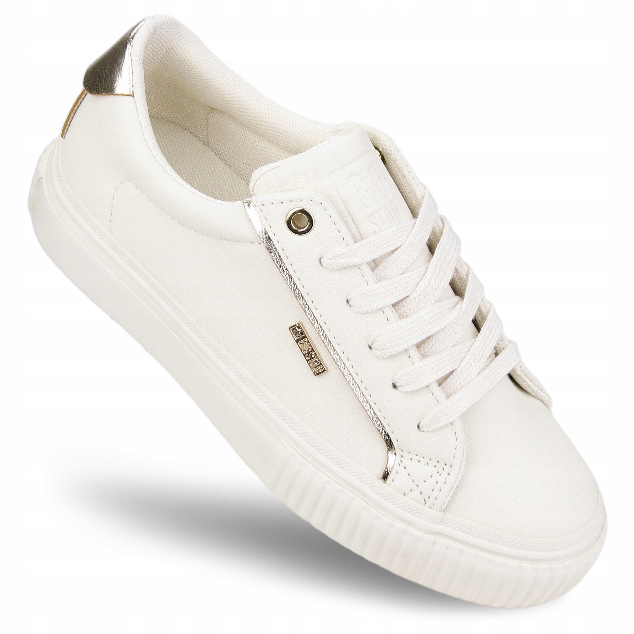 Buty sportowe damskie Big Star Sneakersy modne SS274027 beżowe 37