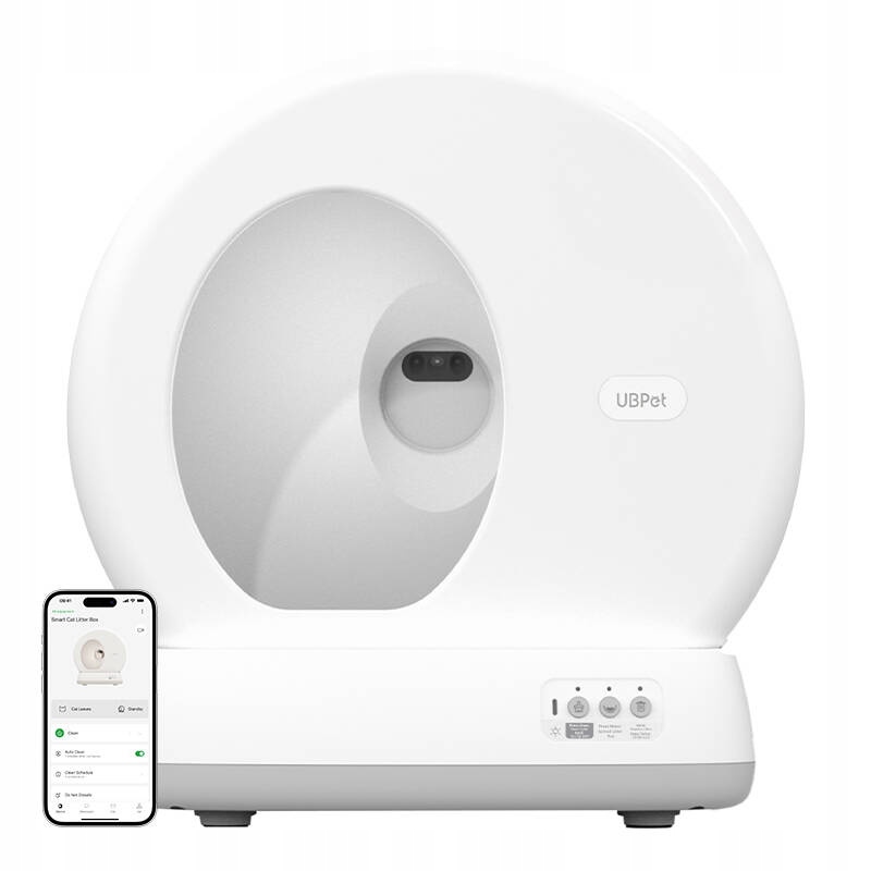 Levně Ubpet Kočičí Toaleta S Kamerou Pro Kočky C10 Pro S Vysokou Technologií