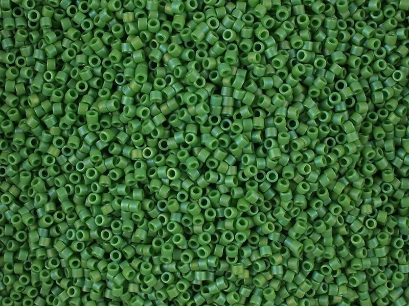 Miyuki Delica DB0877 Matte Opaque Green Ab 5 g
