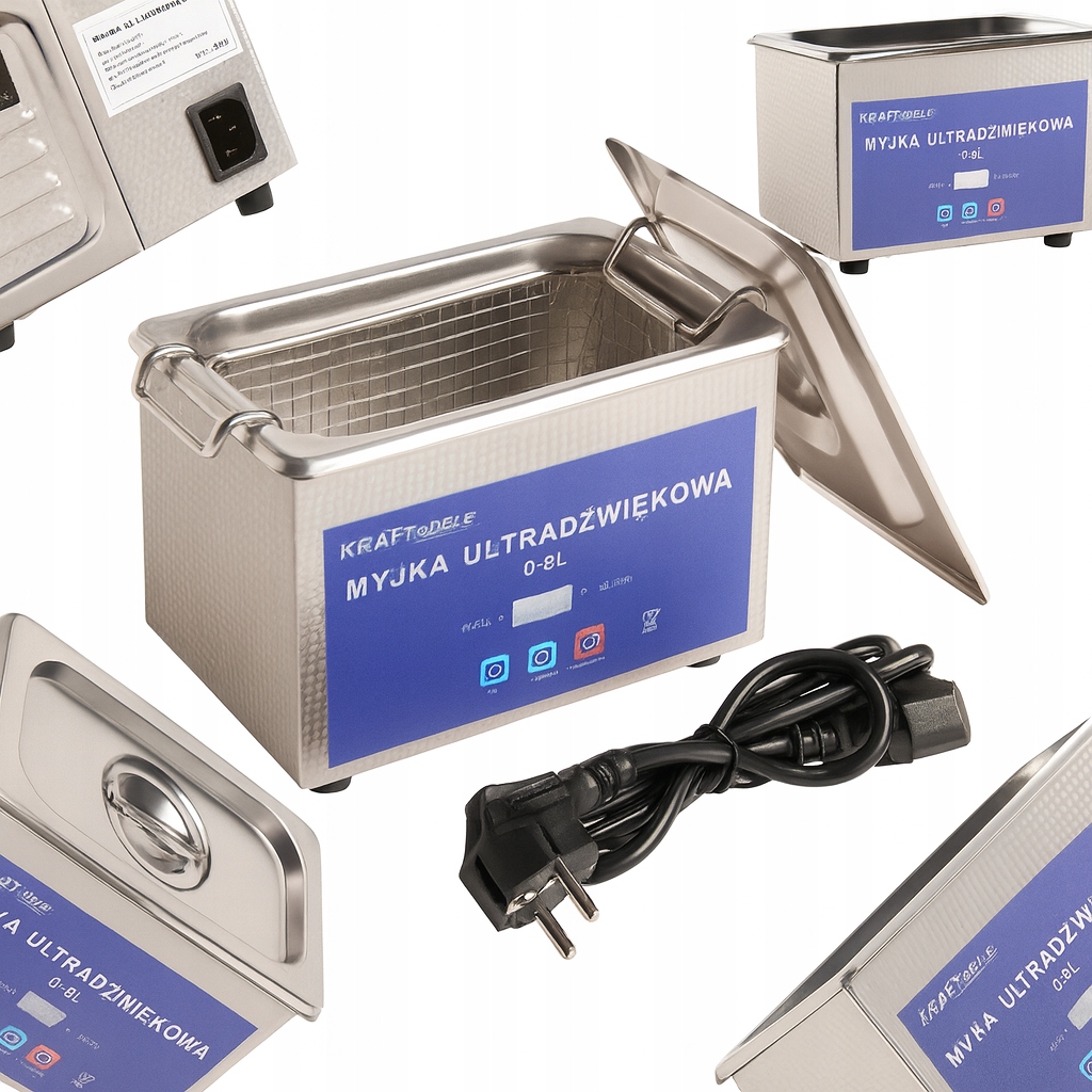 Myčka Kraft&dele Ultrazvuková Vana S Košem 0,8L Sterilizátor