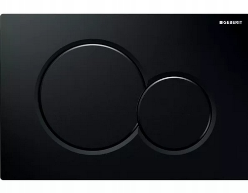 Splachovací tlačítko pro Wc do koupelny Geberit Sigma 01 černý lesk